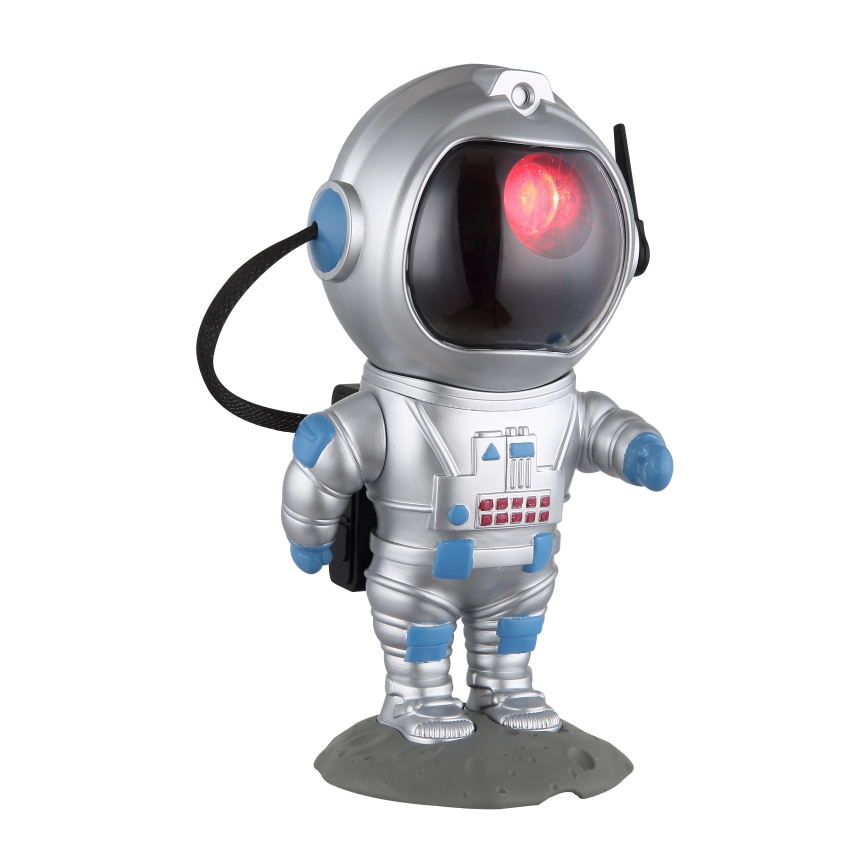 Globo - LED RGB Pöytävalaisin LED/4,5W/5V astronautti hopea