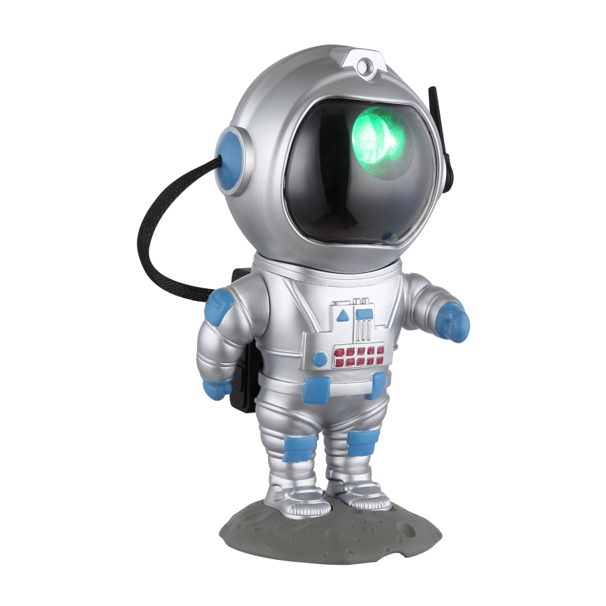 Globo - LED RGB Pöytävalaisin LED/4,5W/5V astronautti hopea