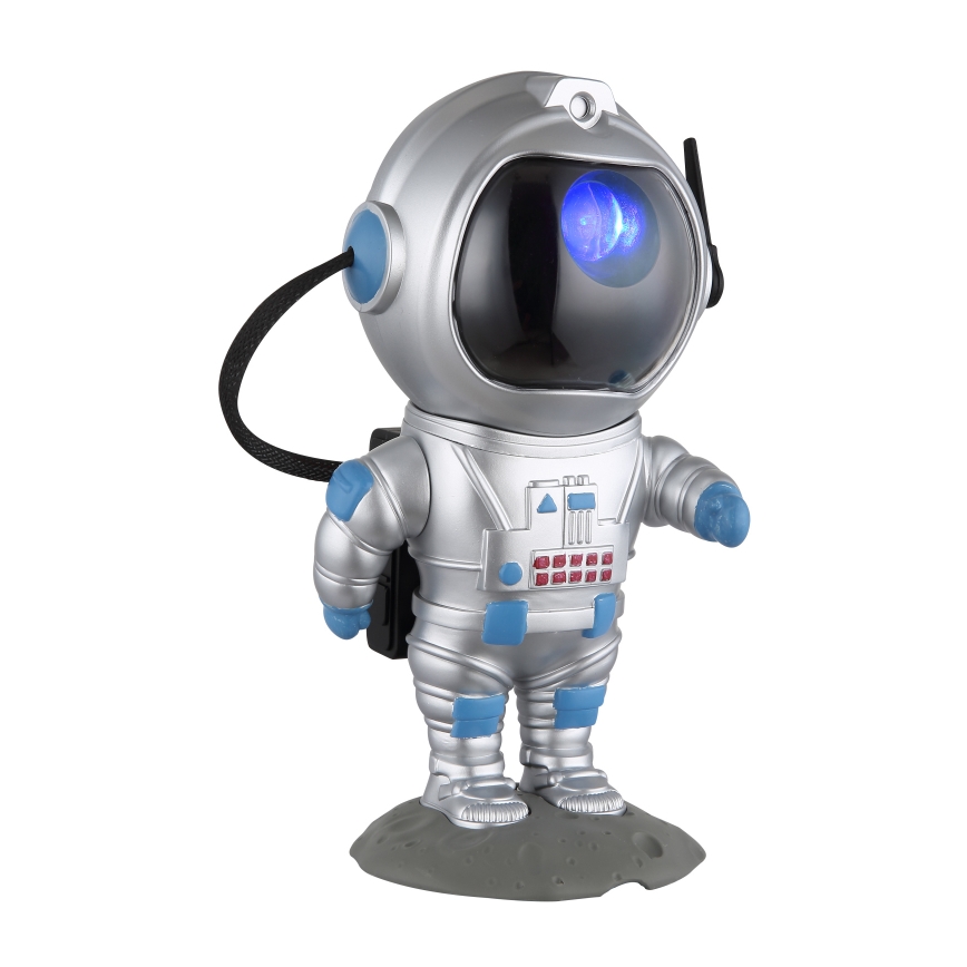 Globo - LED RGB Pöytävalaisin LED/4,5W/5V astronautti hopea