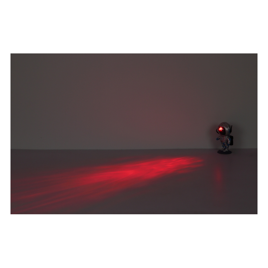 Globo - LED RGB Pöytävalaisin LED/4,5W/5V astronautti hopea