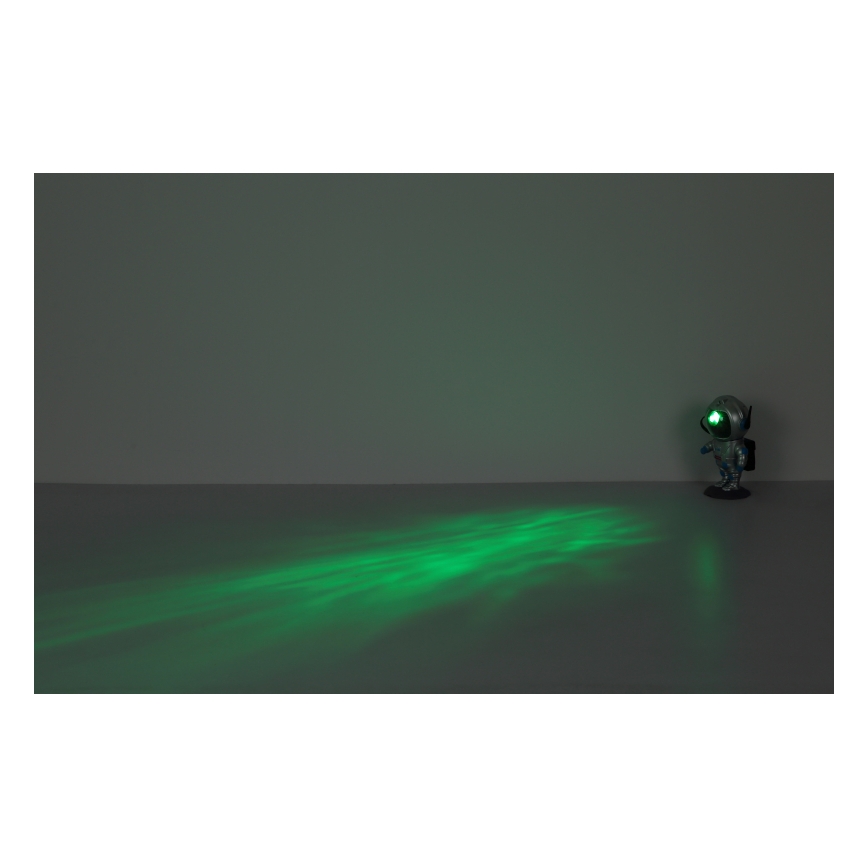 Globo - LED RGB Pöytävalaisin LED/4,5W/5V astronautti hopea