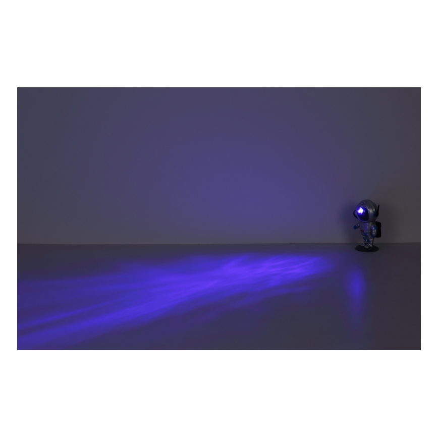 Globo - LED RGB Pöytävalaisin LED/4,5W/5V astronautti hopea