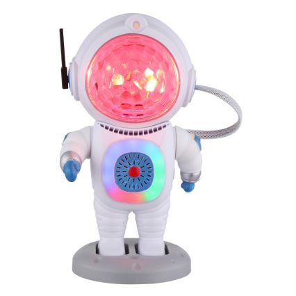 Globo - LED RGB Pöytävalaisin LED/6W/5V astronautti valkoinen