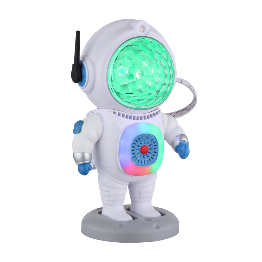 Globo - LED RGB Pöytävalaisin LED/6W/5V astronautti valkoinen