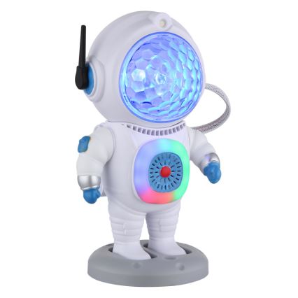 Globo - LED RGB Pöytävalaisin LED/6W/5V astronautti valkoinen