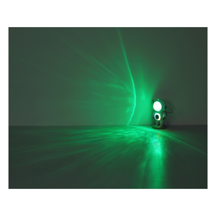 Globo - LED RGB Pöytävalaisin LED/6W/5V astronautti valkoinen