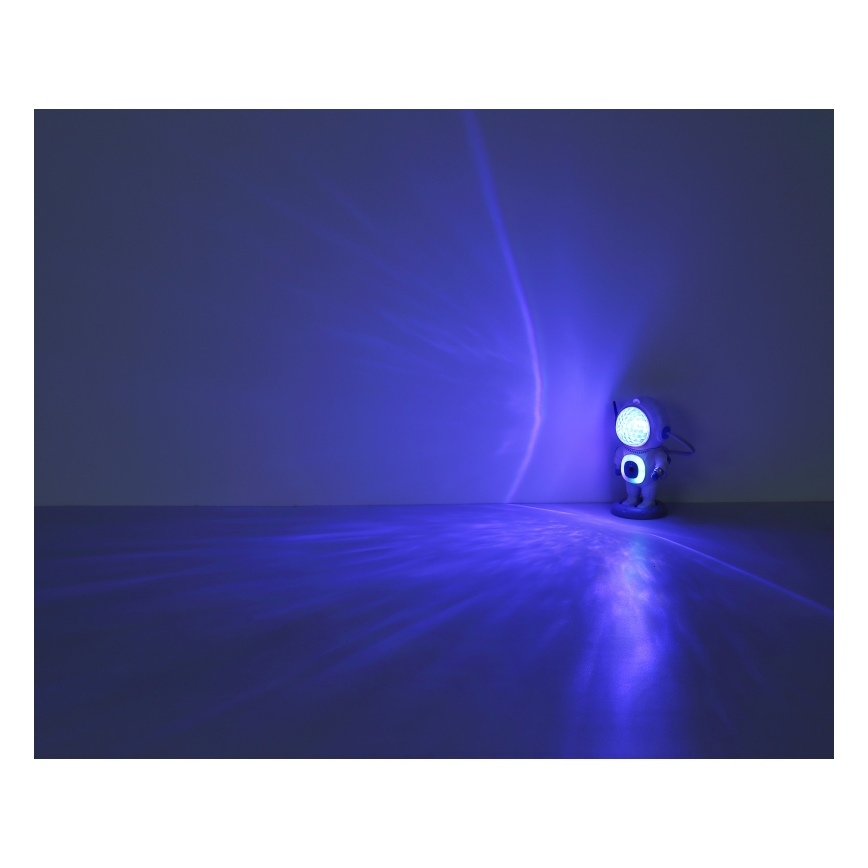Globo - LED RGB Pöytävalaisin LED/6W/5V astronautti valkoinen