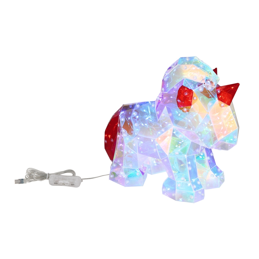 Globo - LED-pöytäkoriste LED/3W/5V USB yksisarvinen