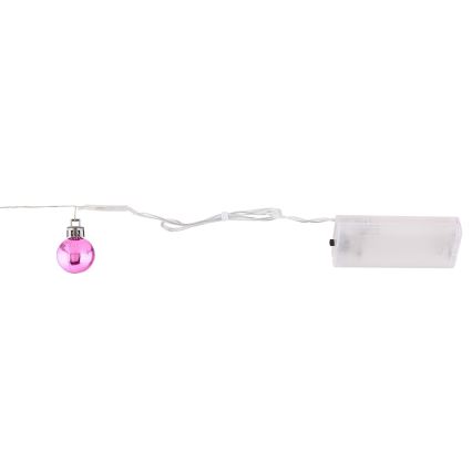 Globo - LED-jouluketju 20xLED/2xAA 2,2m lämpimänvalkoinen