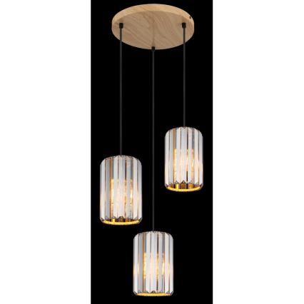 Globo - Kattokruunu johdossa 3xE27/60W/230V halkaisija 35 cm