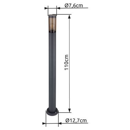 Globo - Ulkovalaisin 1xE27/23W/230V 110 cm IP44