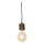 Globo 31760146 - Kattokruunu johdossa TRONCO 1xE27/40W/230V