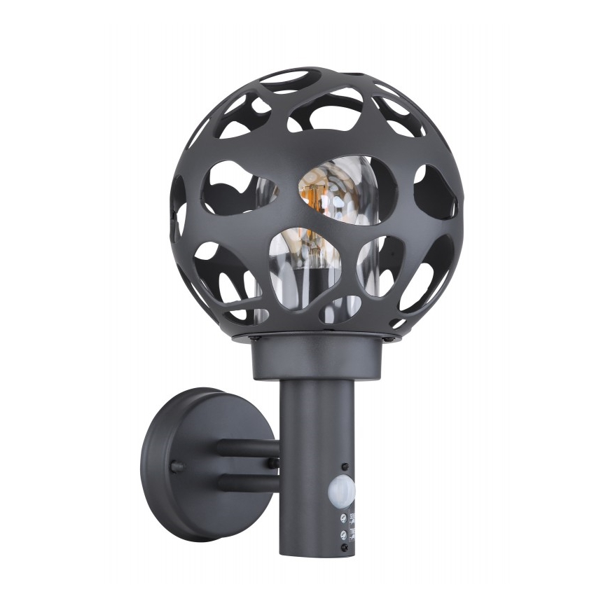 Globo - Ulkoseinävalo sensorilla 1xE27/15W/230V IP44