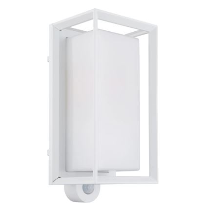 Globo - Ulkovalo anturilla 1xE27/60W/230V IP44 valkoinen