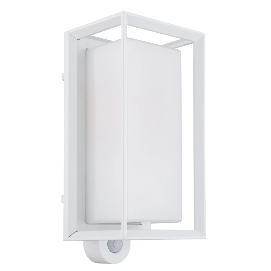 Globo - Ulkovalo anturilla 1xE27/60W/230V IP44 valkoinen