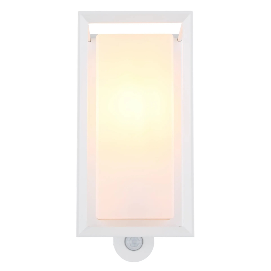 Globo - Ulkovalo anturilla 1xE27/60W/230V IP44 valkoinen