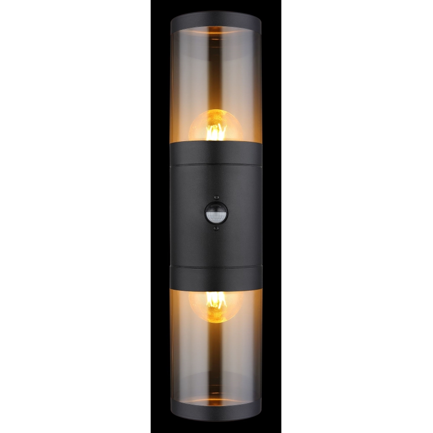 Globo seinävalaisin anturilla 2xE27/40W/230V IP44