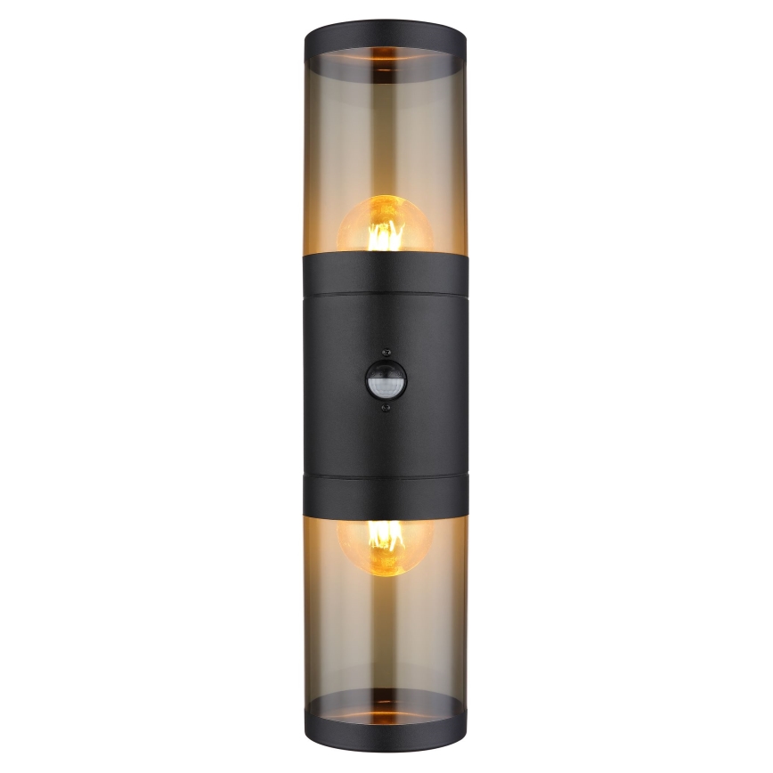 Globo seinävalaisin anturilla 2xE27/40W/230V IP44