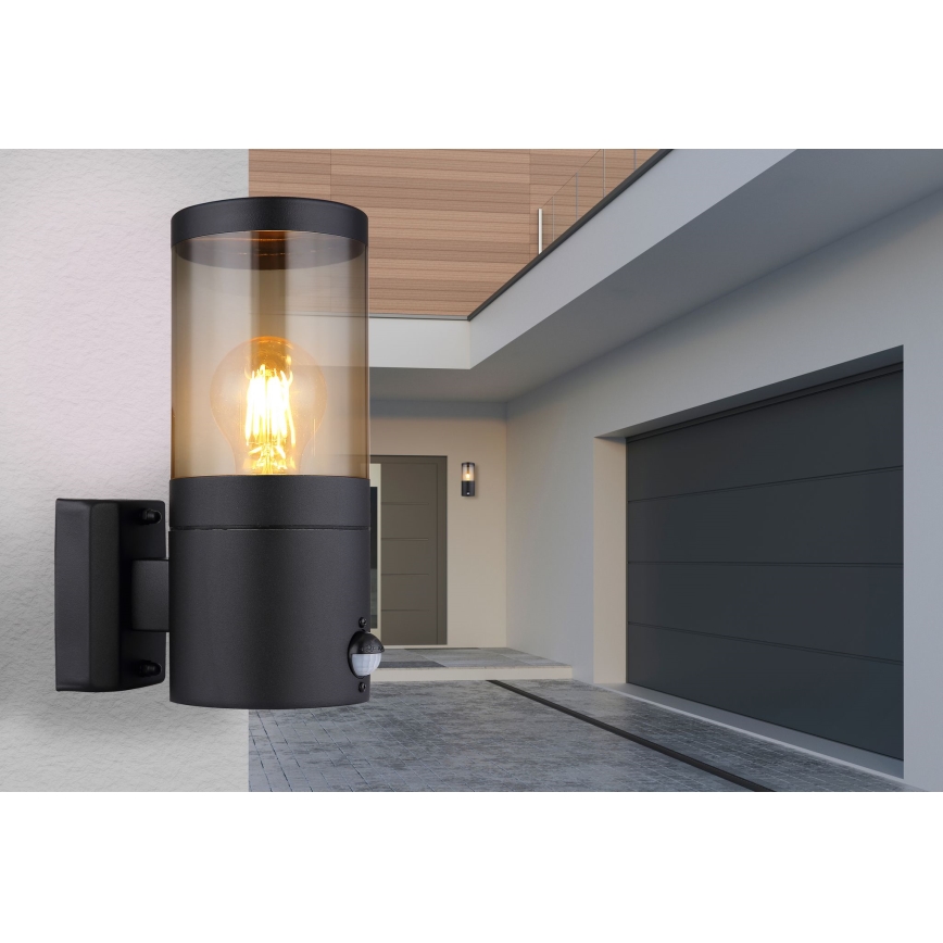 Globo seinävalaisin anturilla 1xE27/60W/230V IP44