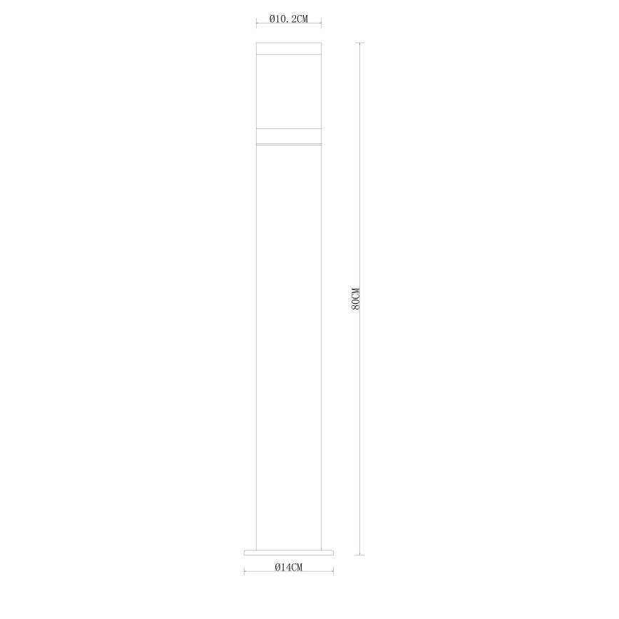 Globo - Ulkovalaisin 1xE27/60W/230V 80 cm IP44
