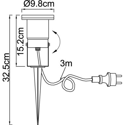 Globo - Kiinteä kattokruunu 6xE27/60W/230V