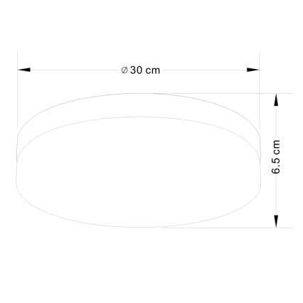 Globo - Kylpyhuoneen valo 3xE27/40W/230V halkaisija 30 cm IP44