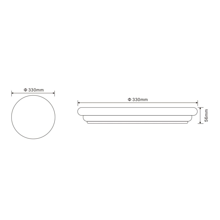 Globo - LED-ulkokattovalaisin 1xLED/24W/230V IP54