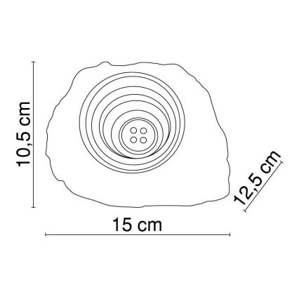 Globo - LED Koristellinen aurinkovalo 4xLED/0,06W/3,2V IP44