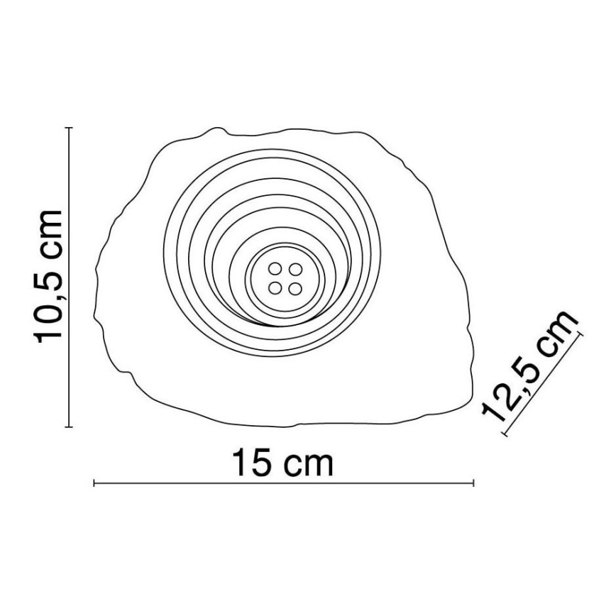 Globo - LED Koristellinen aurinkovalo 4xLED/0,06W/3,2V IP44