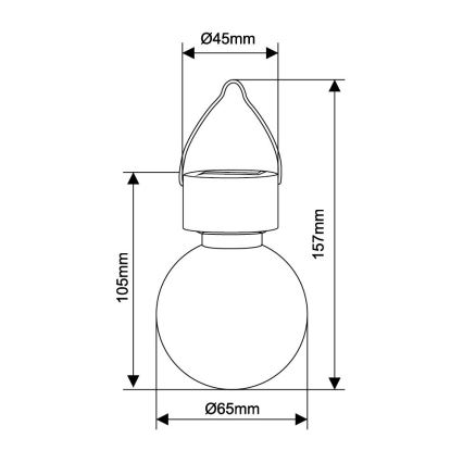 Globo - LED-aurinkovalaistus LED/0,05W/1,2V IP44