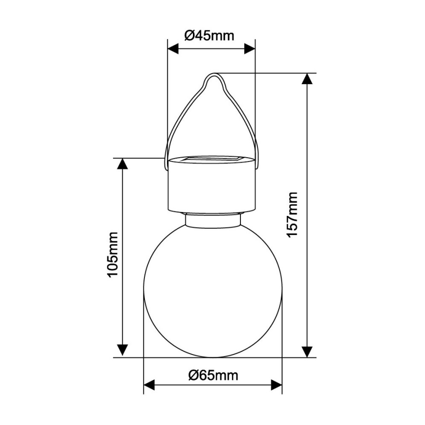 Globo - LED-aurinkovalaistus LED/0,05W/1,2V IP44