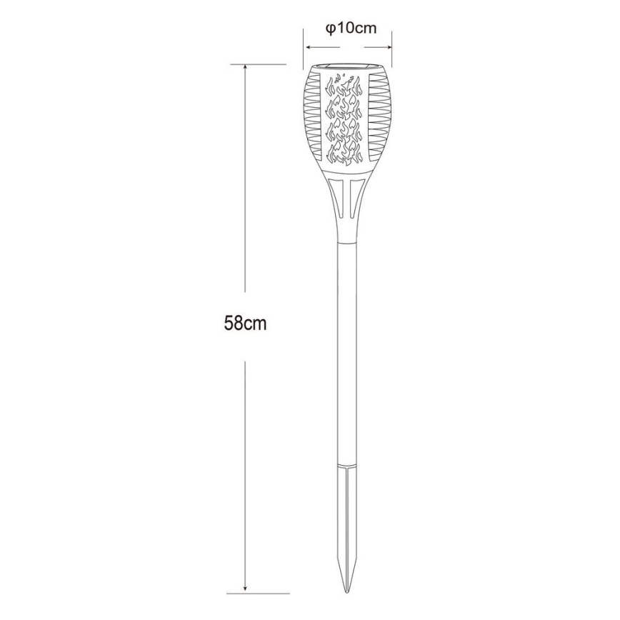 Globo - LED-aurinkolamppu 36xLED/0,1W/1,2V IP44