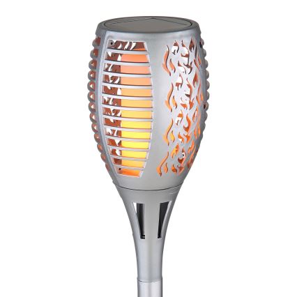 Globo - LED-aurinkovalaistus LED/3,6W/3V 1800K IP44 kiiltävä kromi