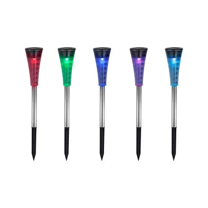 Globo 33079-5 - SETTI 5x Aurinkolamppu RGB-LED/0,06W/3,2V IP44