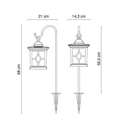 Globo - LED-aurinkolamppu LED/0,05W/3,2V IP44