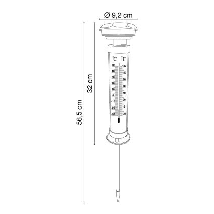 Globo - LED-aurinkovalaistus LED/0,06W IP44