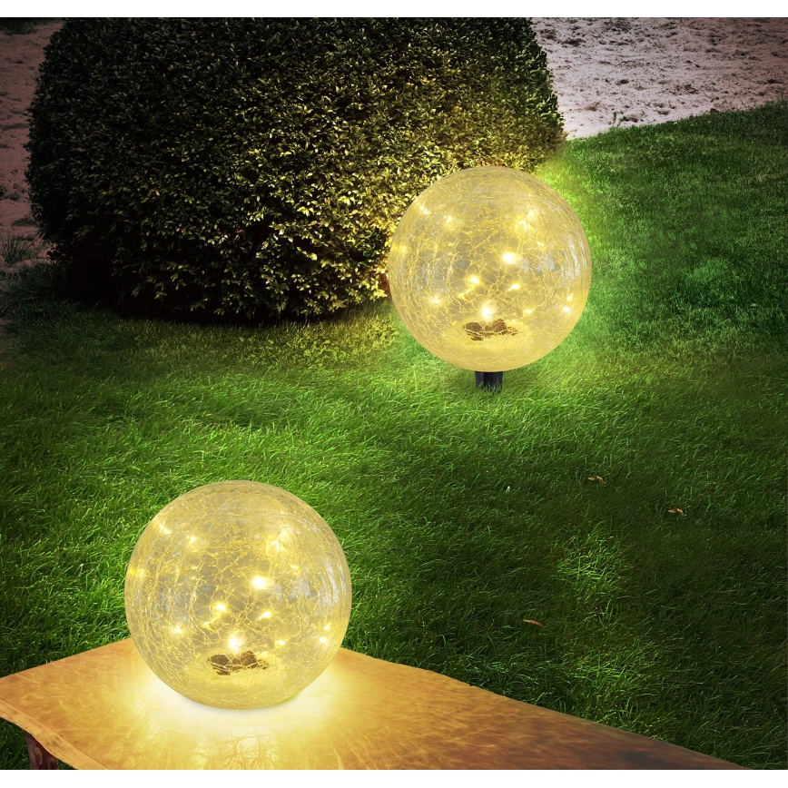 Globo - LED-aurinkolamppu 15xLED/0,06W/3,2V halkaisija 15 cm IP44