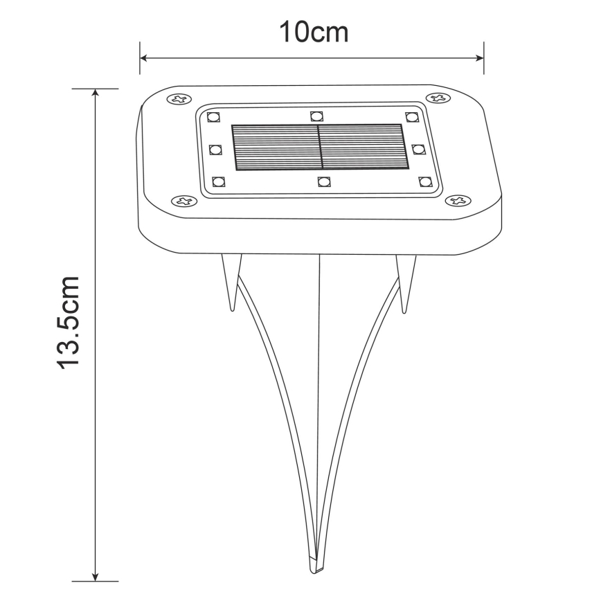 Globo - SETTI 2x LED Aurinkokennovalo LED/0,8W/1,2V IP44