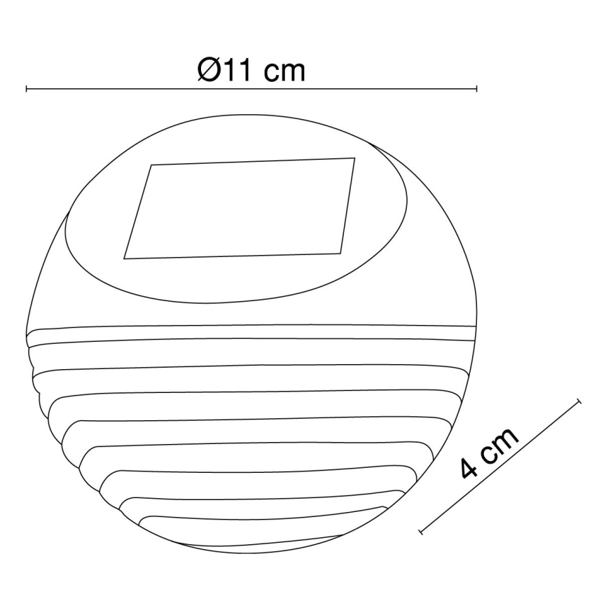 Globo - LED-seinäaurinkovalaisin 2xLED/0,06W/1,2V IP44