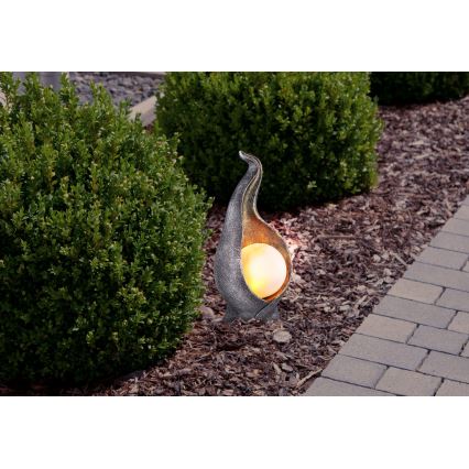 Globo - LED-aurinkovalaistus LED/2,16W/3V 3000K IP44 hopea