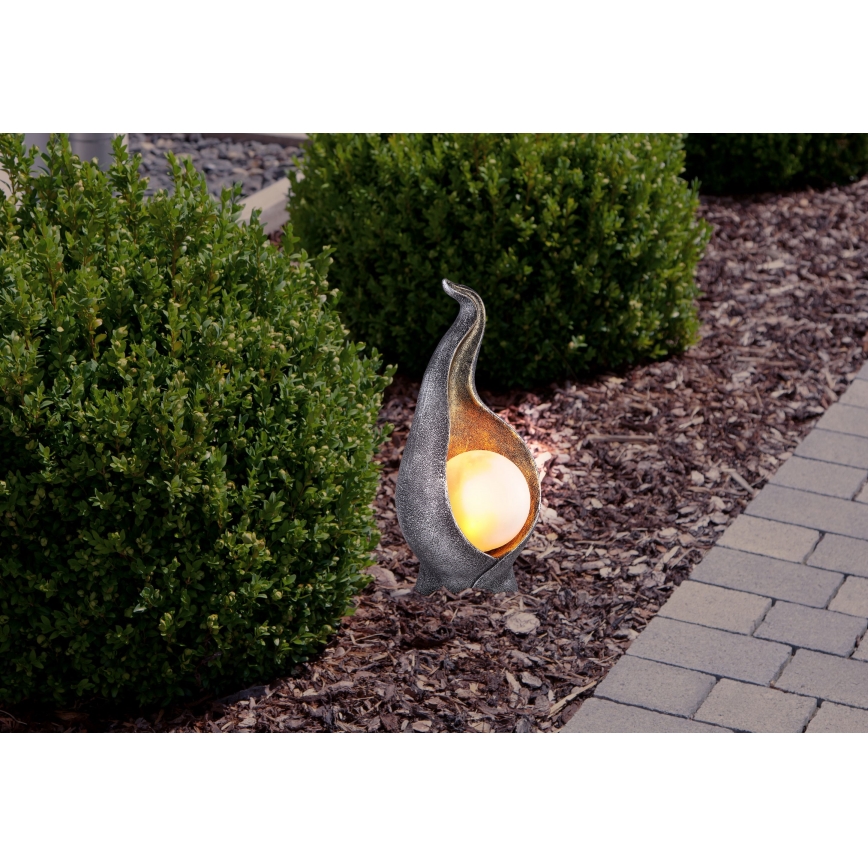 Globo - LED-aurinkovalaistus LED/2,16W/3V 3000K IP44 hopea