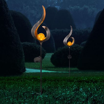 Globo - LED aurinkokennovalo LED/0,02W/3V 600mAh IP44 pronssi