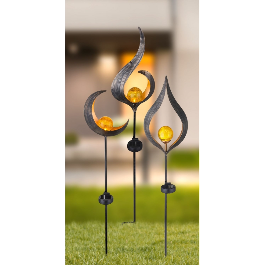 Globo - LED aurinkokennovalo LED/0,02W/3V 600mAh IP44 pronssi