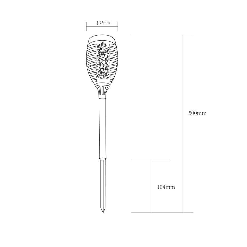 Globo - SETTI 2x LED-aurinkolamppu LED/0,1W/3V IP44