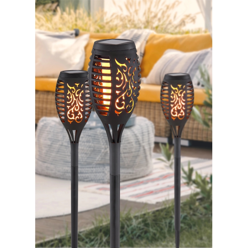 Globo - SARJA 3x LED aurinkokäyttöinen lamppu LED/0,1W/3V IP44 200 mAh