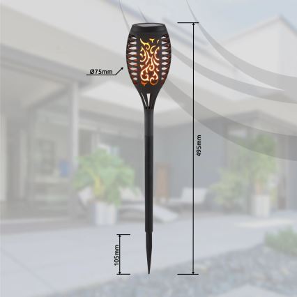 Globo - SARJA 3x LED aurinkokäyttöinen lamppu LED/0,1W/3V IP44 200 mAh