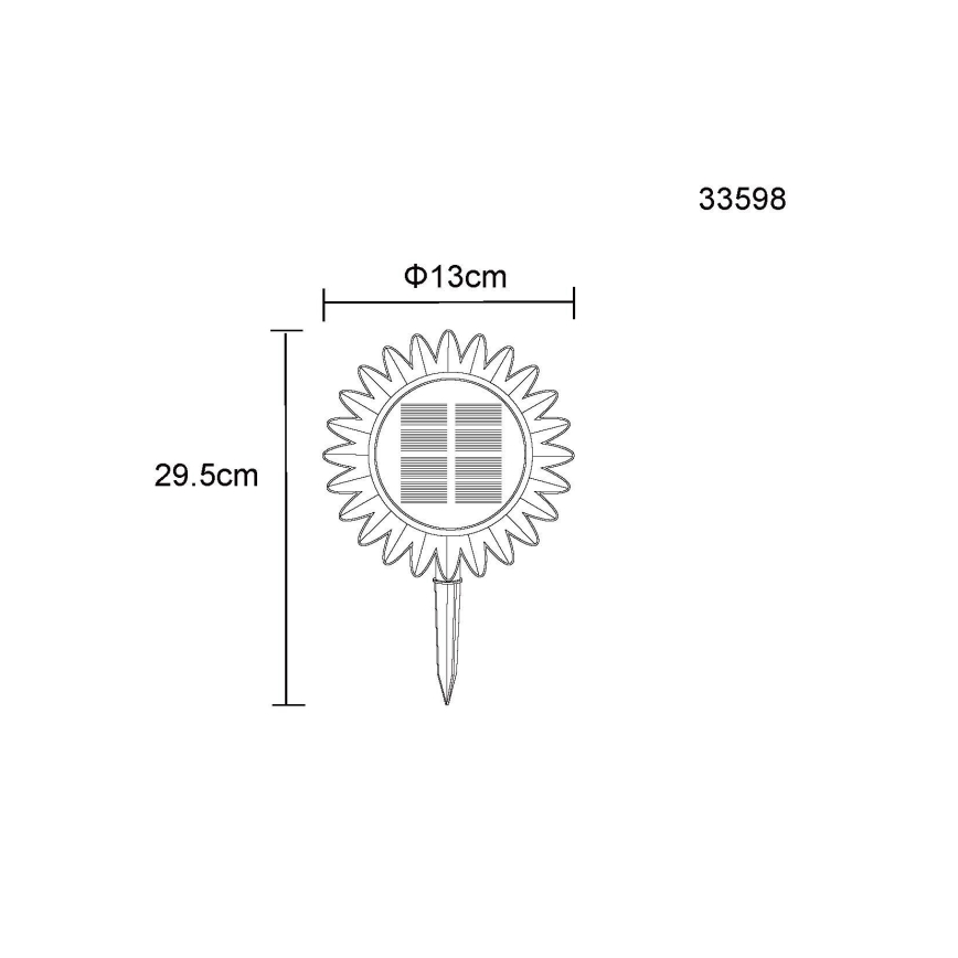 Globo - LED-aurinkovalaistus LED/0,06W/3V slunečnice IP44