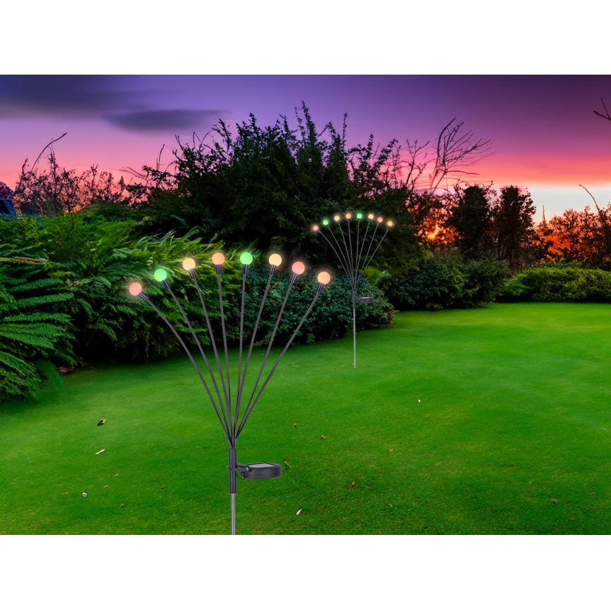 Globo - LED-RGB-aurinkovalo 8xLED/0,06W/3,2V IP44
