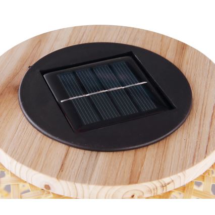 Globo - LED-aurinkovalaistus LED/0,06W/3V bambu IP44