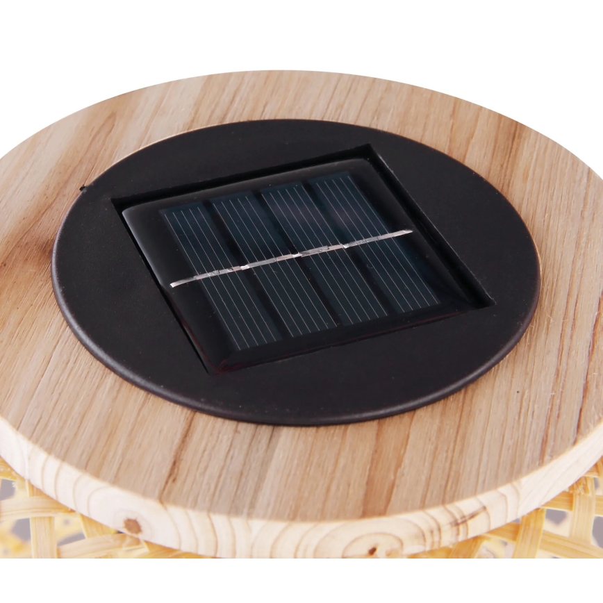 Globo - LED-aurinkovalaistus LED/0,06W/3V bambu IP44
